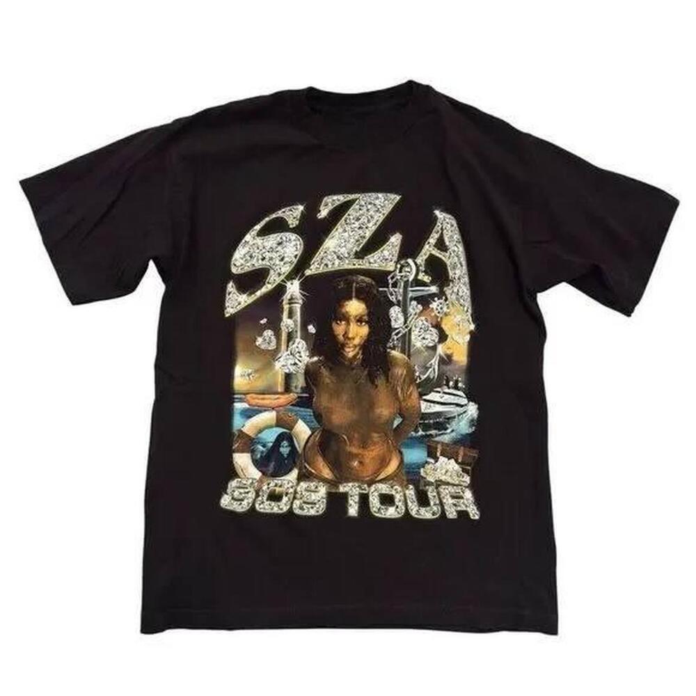 808 Tour T-Shirt In Black L